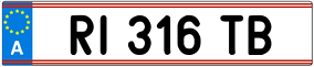 Trailer License Plate